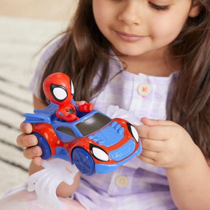 Marvel Spidey and His Amazing Friends Web Crawler Set, Spidey Action Figure, Vehicle, and Accessory product image 1