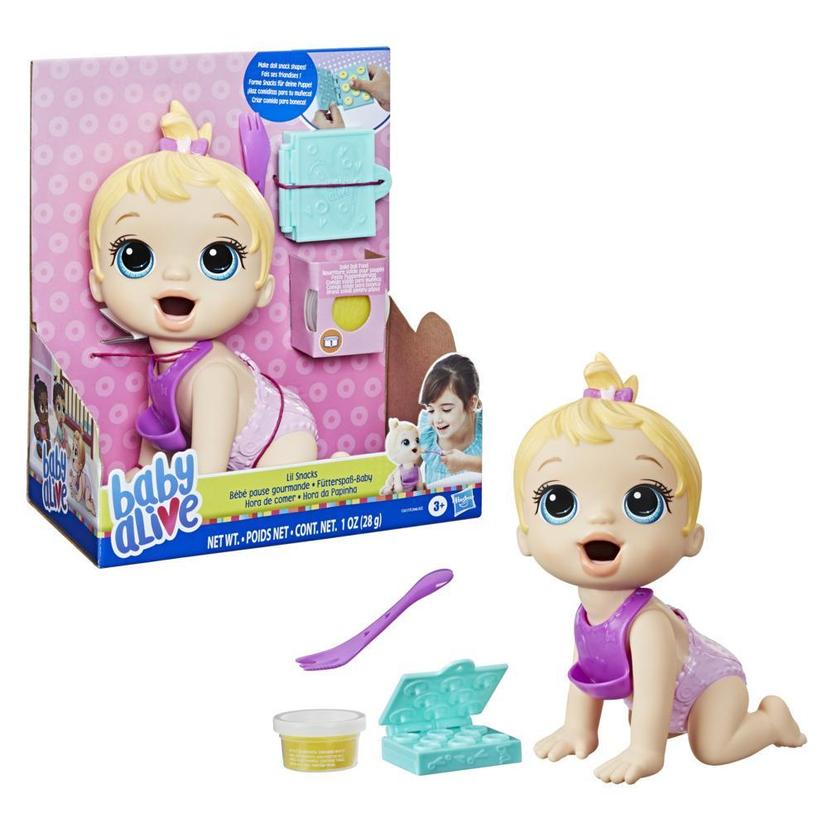 Baby Alive Lil Snacks Doll, Eats and Poops, 8-inch Baby Doll with Snack  Mold, Toy for Kids Ages 3 and Up, Blonde Hair - Baby Alive