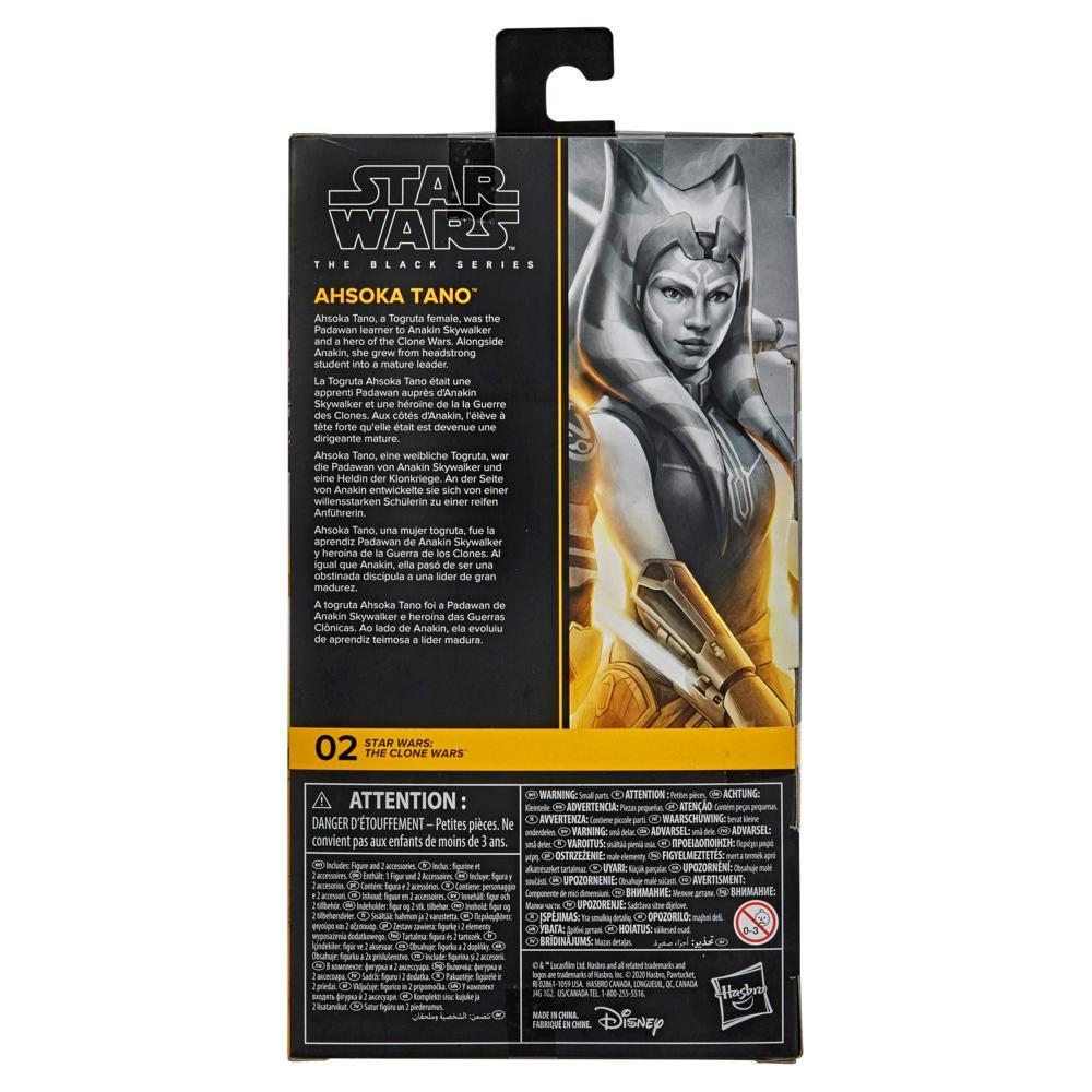 Star Wars The Black Series Ahsoka Tano Toy 6-Inch-Scale Star Wars: The Clone Wars Figure, Toys for Kids Ages 4 and Up product thumbnail 1