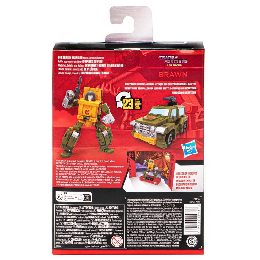 Transformers Studio Series Deluxe The Transformers: The Movie 86-22 Brawn Converting Action Figure (4.5”) product image 1