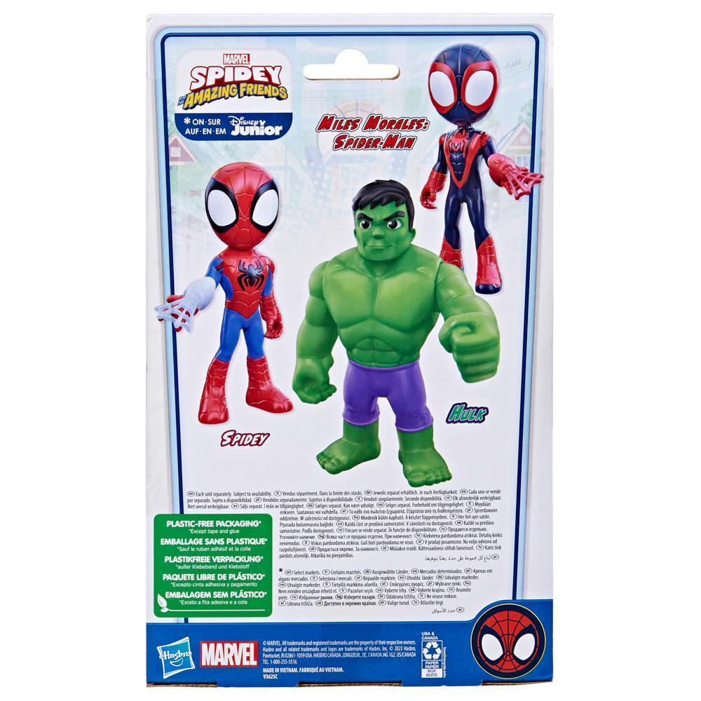 Marvel Spidey and His Amazing Friends Supersized Hulk Action Figure, Preschool Toy, Age 3 and Up product thumbnail 1