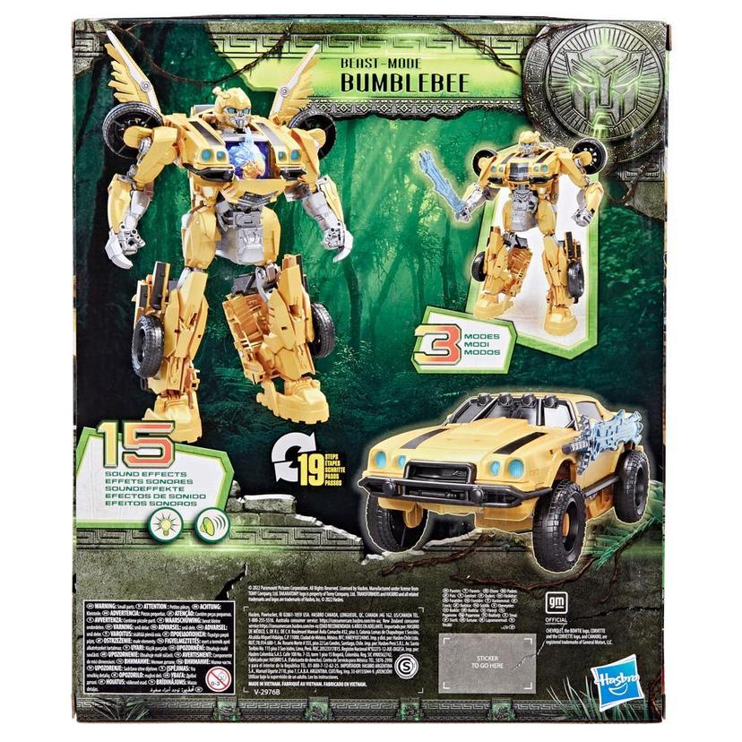 Transformers Toys Transformers: Rise of the Beasts Movie, Beast-Mode Bumblebee Action Figure, Ages 6 and up, 10-inch product image 1