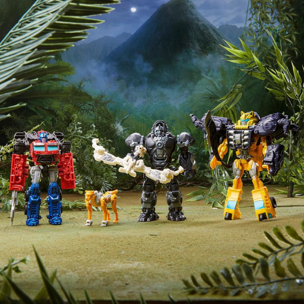 Transformers: Rise of the Beasts Movie Beast Alliance Beast Weaponizers 2-Pack Optimus Primal Toy, 6 and Up, 5-inch product thumbnail 1