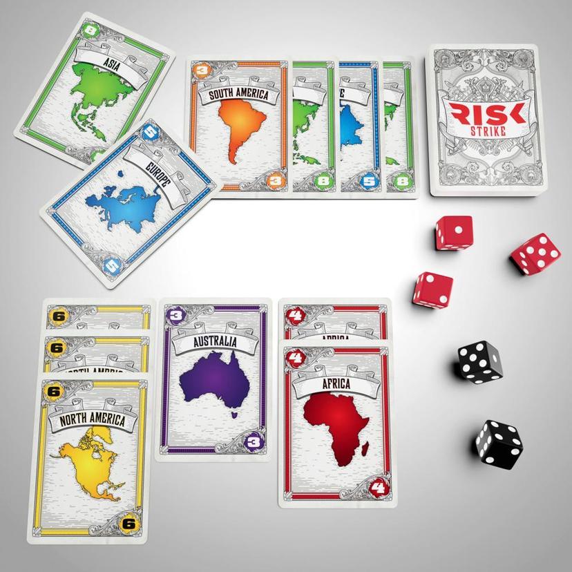 Risk Strike Cards and Dice Game, Quick-Playing Strategy Card Game, Ages 10+, Family Games product image 1