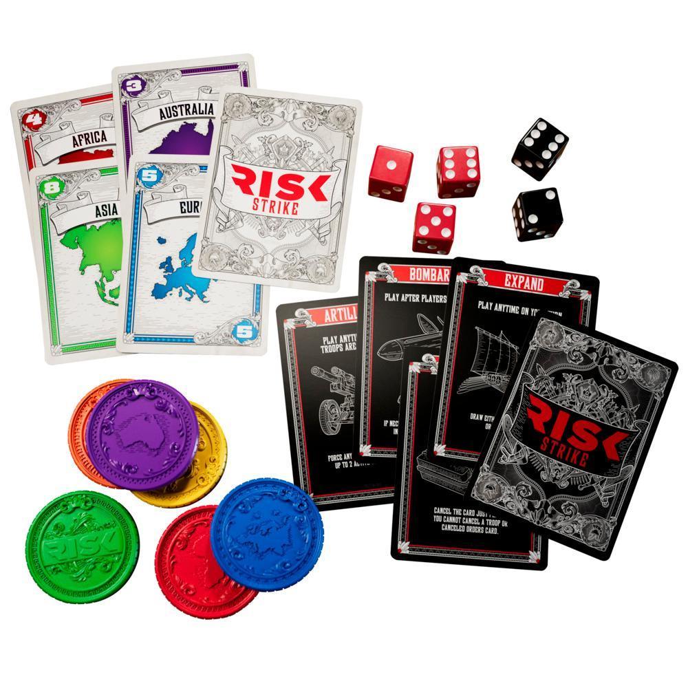 Risk Strike Cards and Dice Game, Quick-Playing Strategy Card Game, Ages 10+, Family Games product thumbnail 1