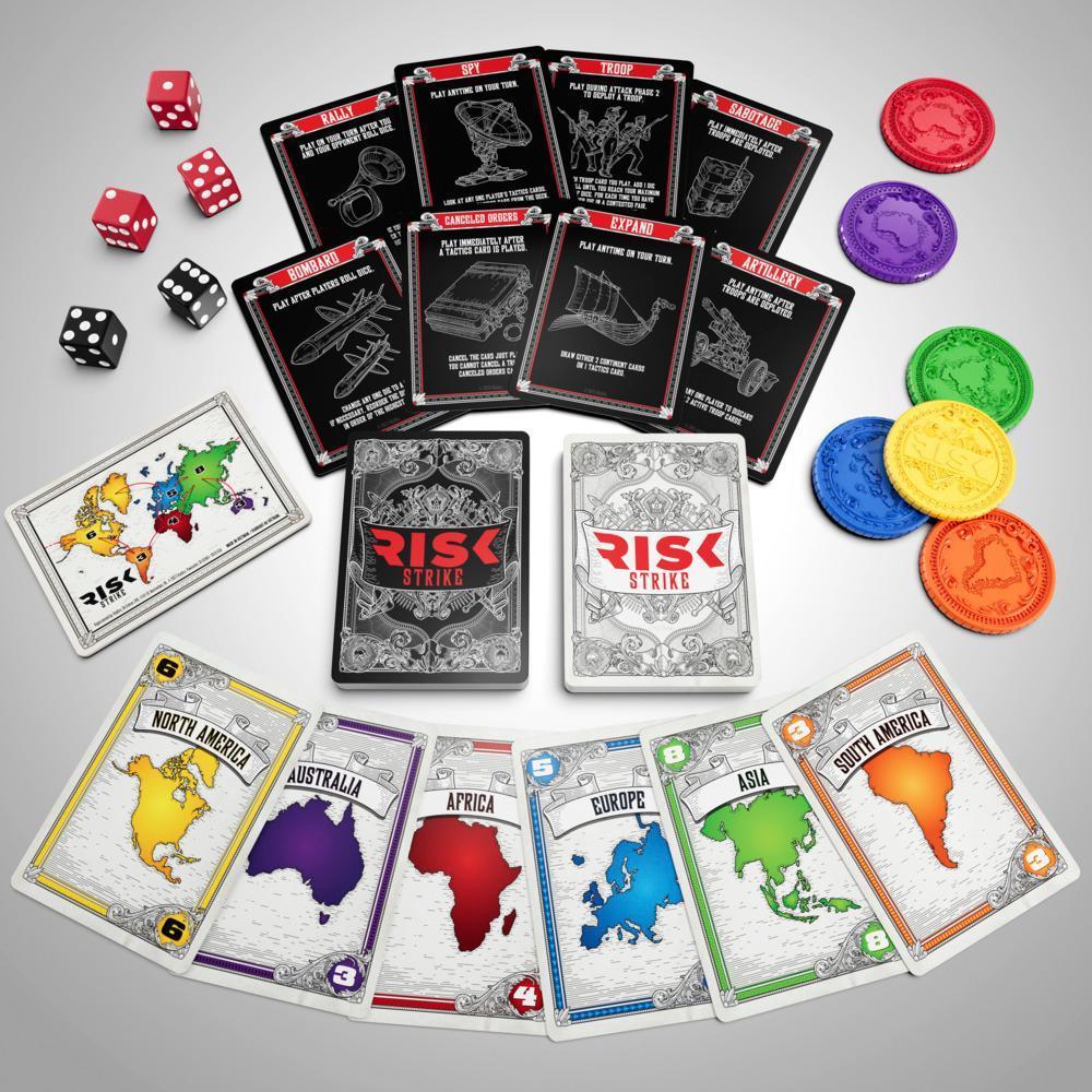 Risk Strike Cards and Dice Game, Quick-Playing Strategy Card Game, Ages 10+, Family Games product thumbnail 1