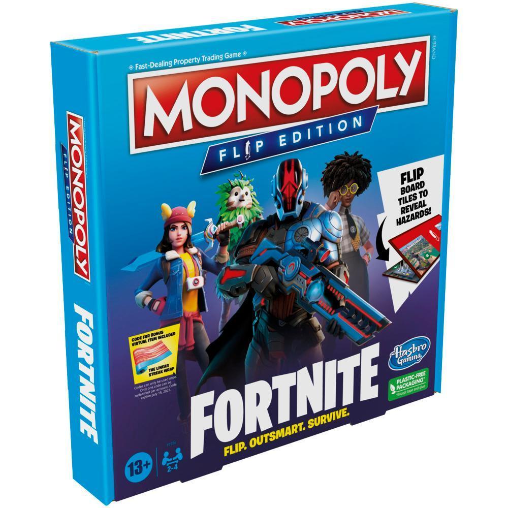 Monopoly Flip Edition: Fortnite Board Game, Monopoly Game Inspired by Fortnite, Ages 13+ product thumbnail 1