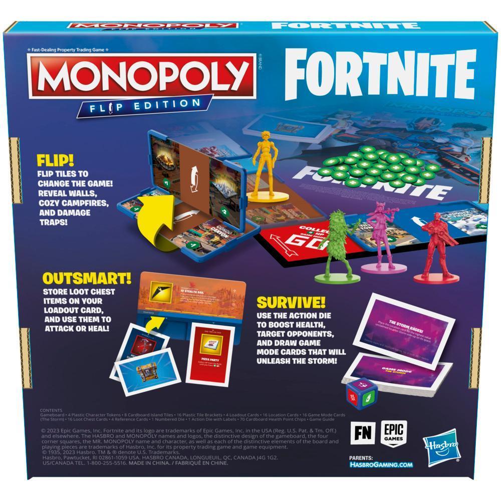 Monopoly Flip Edition: Fortnite Board Game, Monopoly Game Inspired by Fortnite, Ages 13+ product thumbnail 1