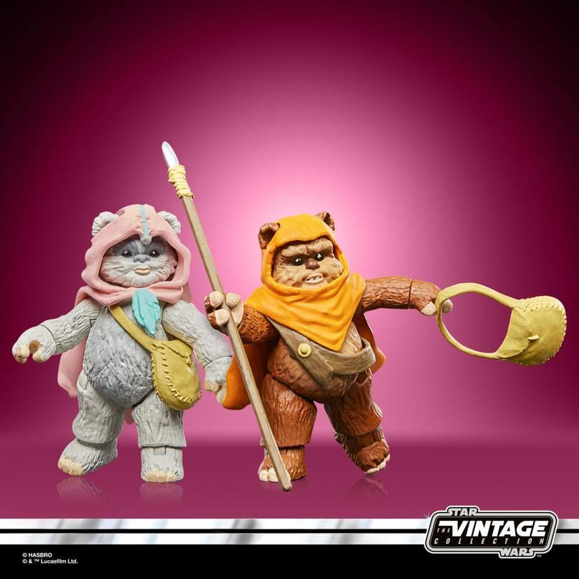 Star Wars The Vintage Collection Wicket W. Warrick & Kneesaa Action Figures (3.75”) 2-Pack product image 1
