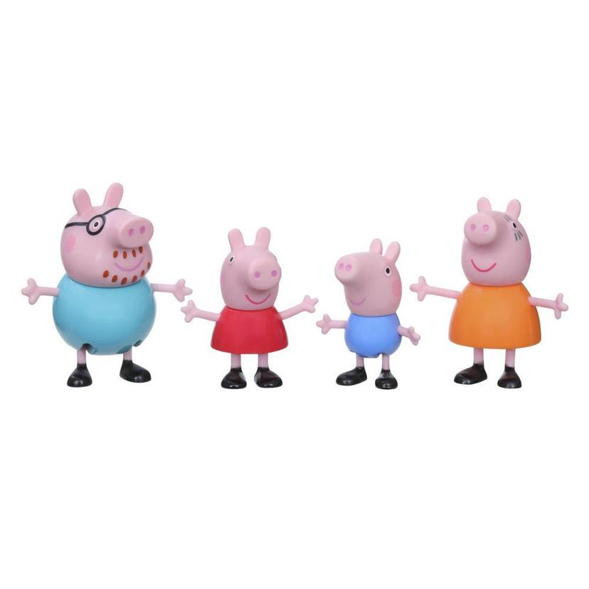 Peppa Pig Peppa's Adventures Peppa's Family Figure 4-Pack Toy, 4 Peppa Pig Family Figures, Ages 3 and up product image 1