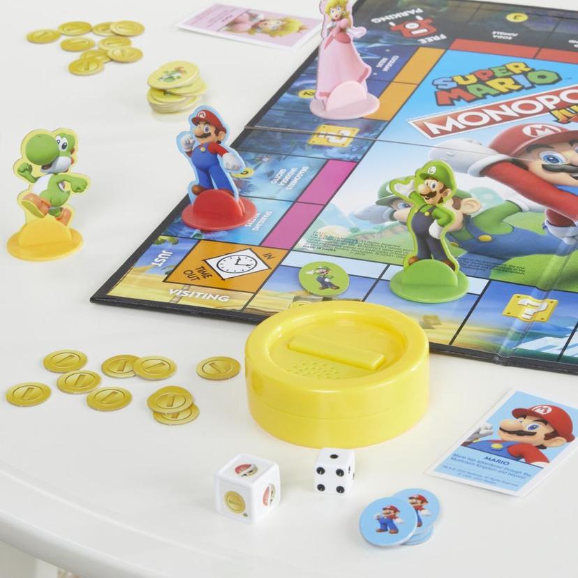 Monopoly Junior Super Mario Edition Board Game, Ages 5+, Explore the Mushroom Kingdom as Mario, Peach, Yoshi, or Luigi product image 1
