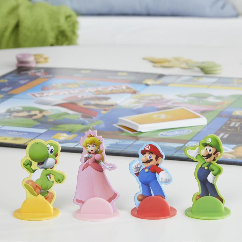 Monopoly Junior Super Mario Edition Board Game, Ages 5+, Explore the Mushroom Kingdom as Mario, Peach, Yoshi, or Luigi product image 1