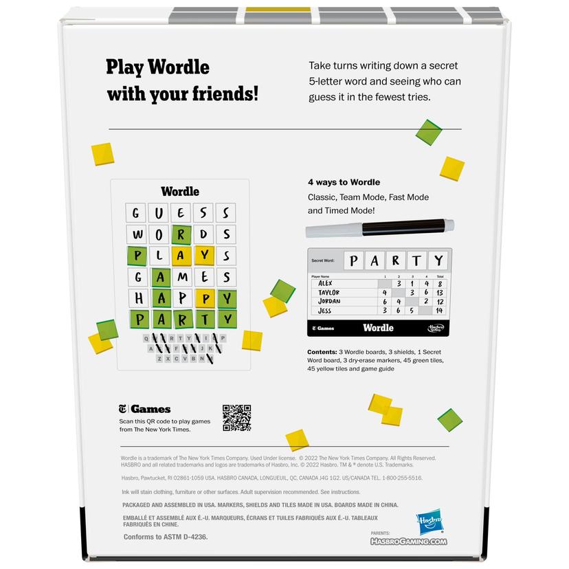 Wordle The Party Game for 2-4 Players, Ages 14 and Up, Inspired by Wordle Game product image 1