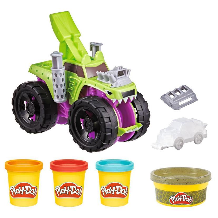 Play-Doh Wheels Chompin' Monster Truck Toy with Car Accessory and 4 Colors product image 1