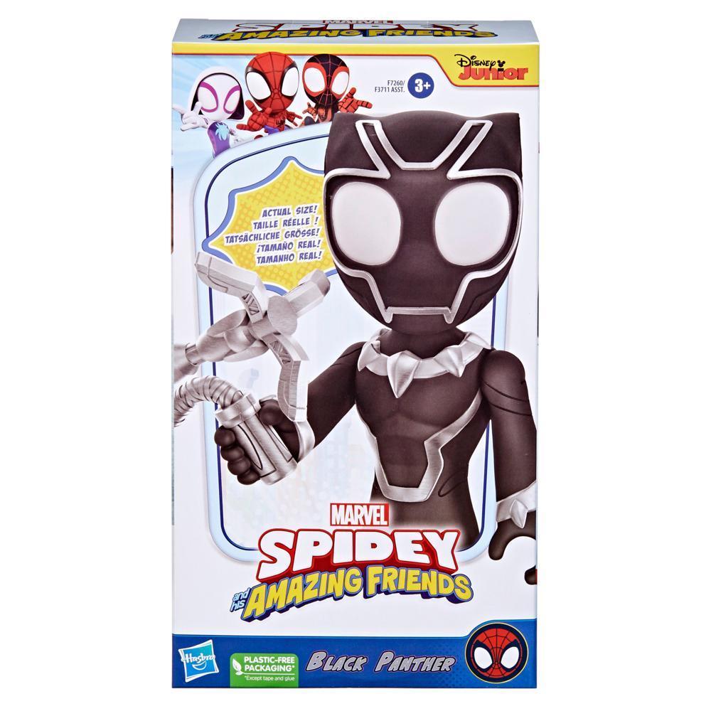 Marvel Spidey and His Amazing Friends Supersized Black Panther Action Figure, Preschool Superhero Toys product thumbnail 1