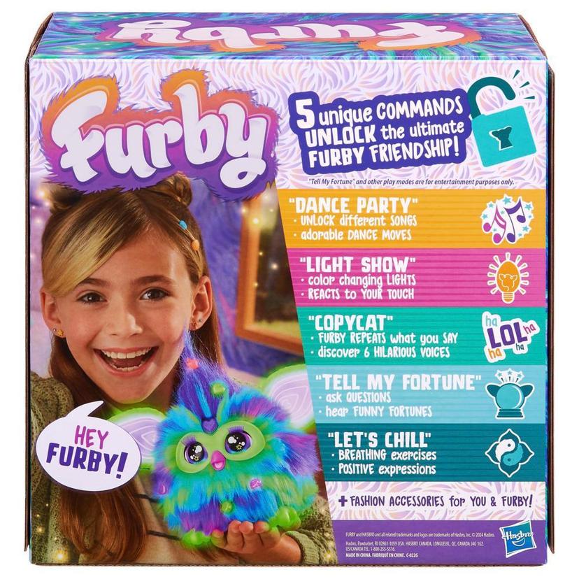 Furby Glow in the Dark Galaxy Edition Plush, Voice Activated, Interactive Toys, Ages 6+ product image 1