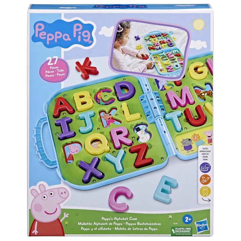 Peppa Pig Peppa’s Alphabet Case, Preschool Toys, Alphabet Puzzles product image 1