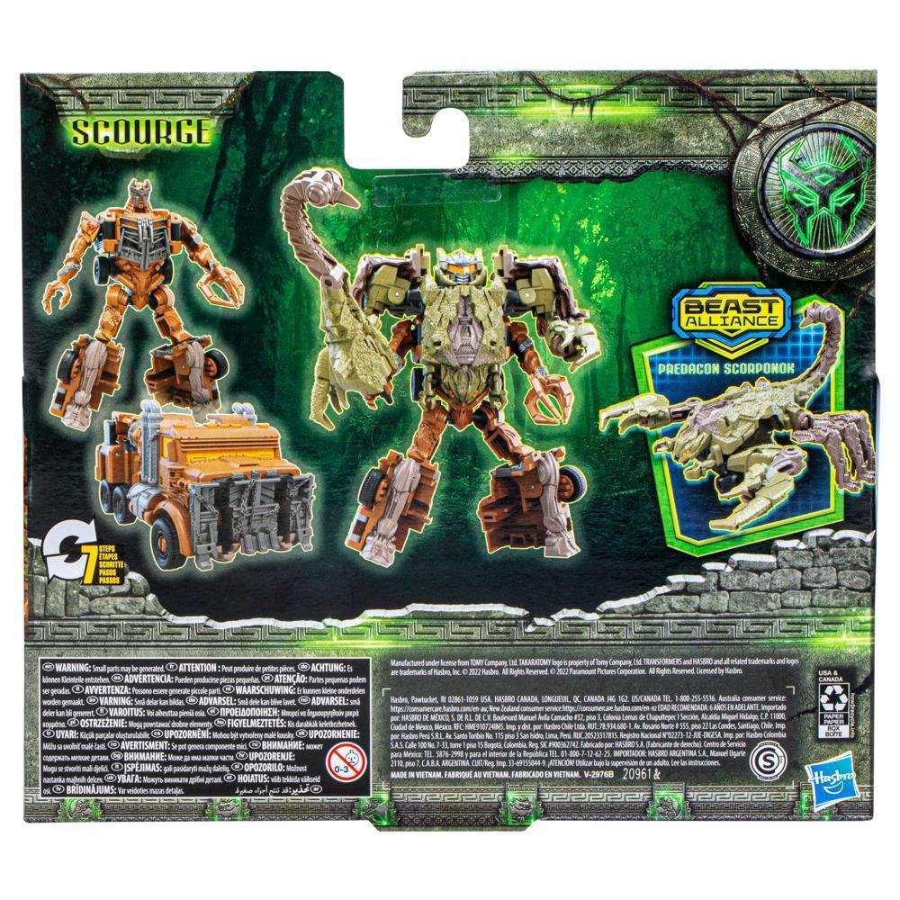 Transformers: Rise of the Beasts Movie, Beast Alliance, Beast Combiners 2-Pack Scourge Toys, 6 and Up, 5-inch product thumbnail 1