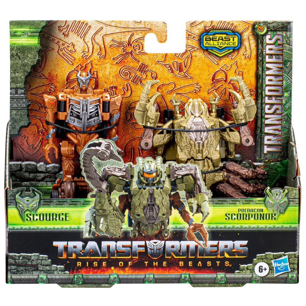 Transformers: Rise of the Beasts Movie, Beast Alliance, Beast Combiners 2-Pack Scourge Toys, 6 and Up, 5-inch product thumbnail 1