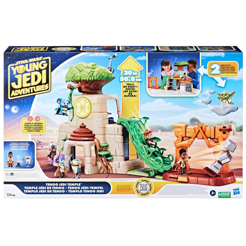 Star Wars Tenoo Jedi Temple Playset & Action Figures, Star Wars Toys, Preschool Toys (20"), Ages 3+ product image 1