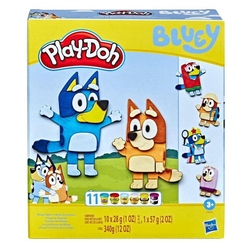 Play-Doh Bluey Make 'n Mash Costumes Playset with 11 Cans product image 1