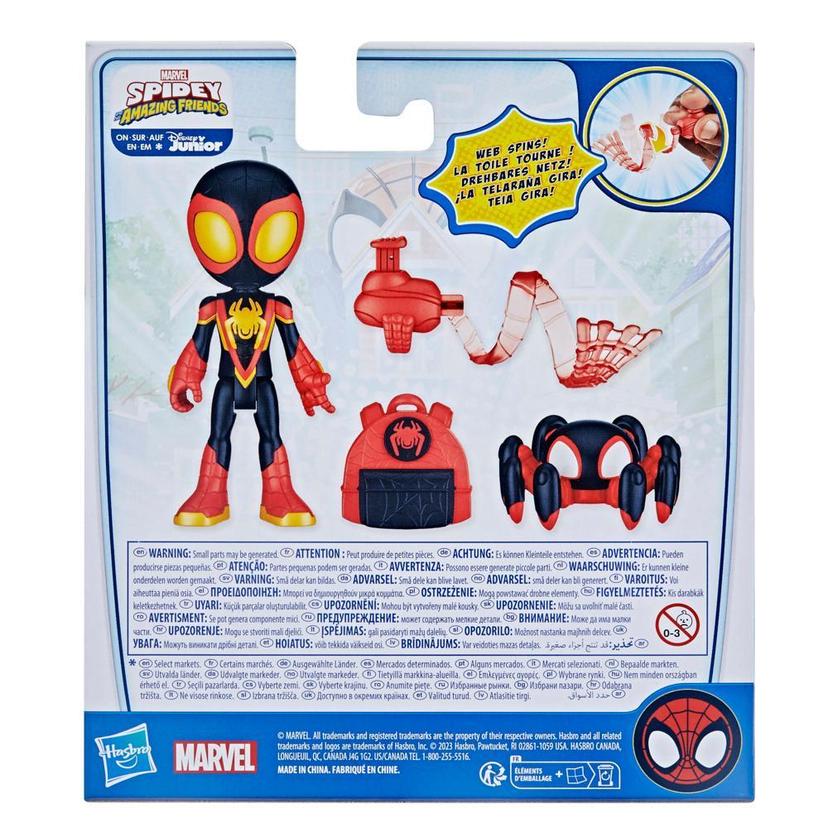 Marvel Spidey and His Amazing Friends Web-Spinners, Miles Morales Spider-Man Figure product image 1