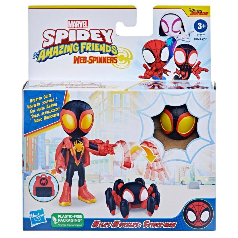 Marvel Spidey and His Amazing Friends Web-Spinners, Miles Morales Spider-Man Figure product image 1