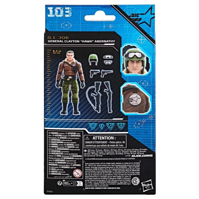 G.I. Joe Classified Series General Clayton "Hawk" Abernathy, Collectible G.I. Joe Action Figure (6"), 103 product image 1