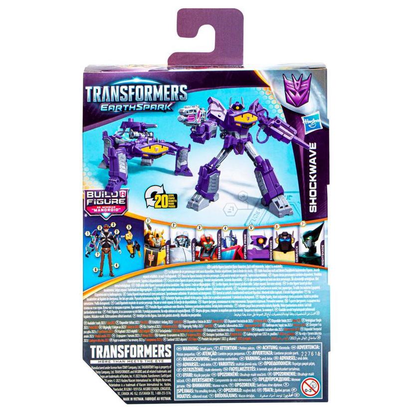 Transformers Toys EarthSpark Deluxe Class Shockwave Action Figure product image 1