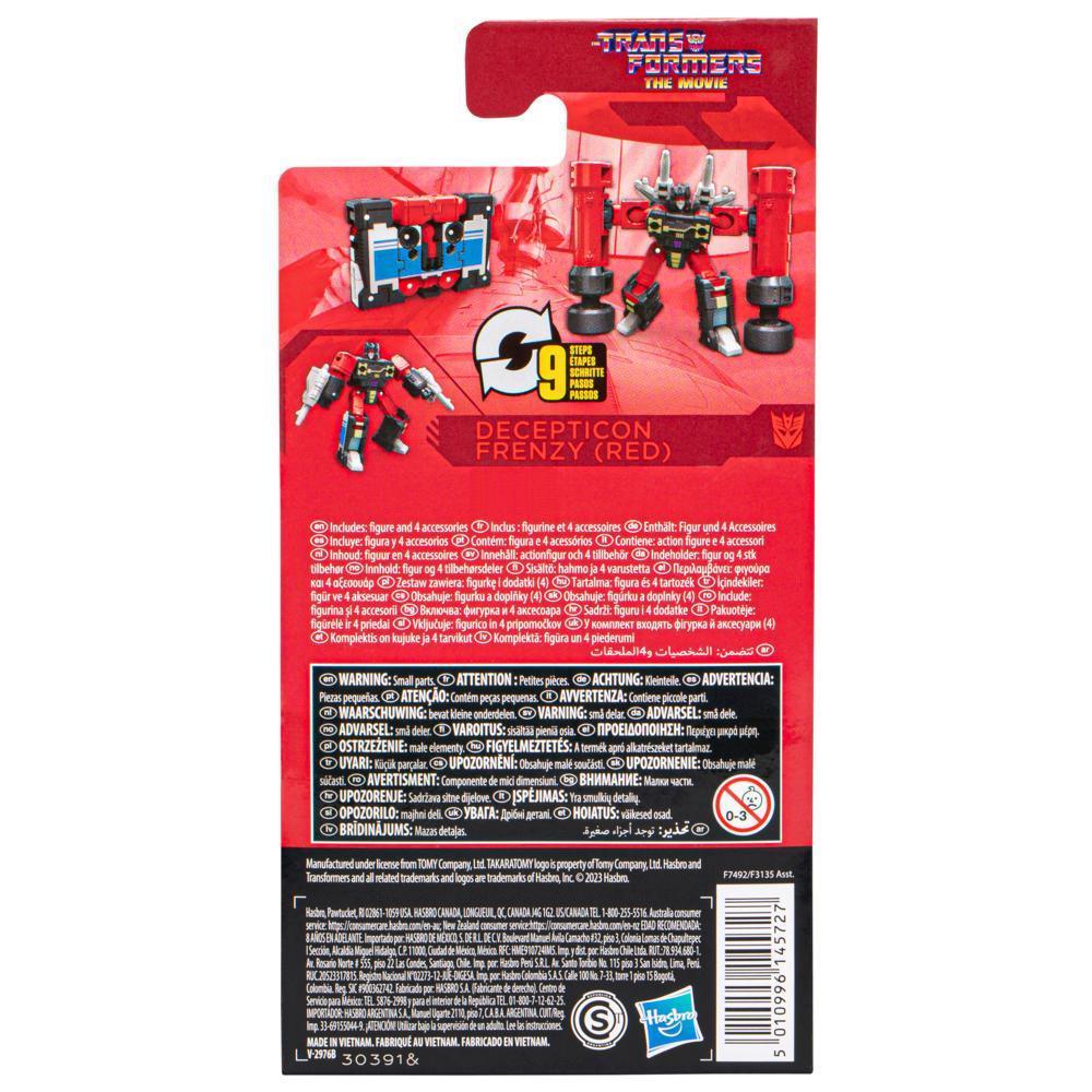 Transformers Studio Series Core The Transformers: The Movie Decepticon Frenzy (Red) Action Figure (3.5”) product thumbnail 1