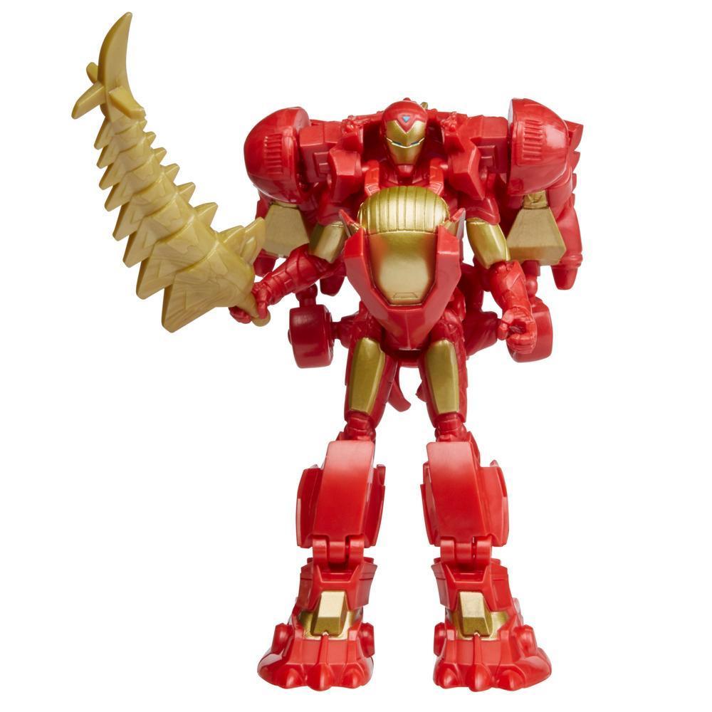 Marvel Mech Strike Mechasaurs Iron Man (4”) with Iron Stomper Mechasaur Action Figures product thumbnail 1