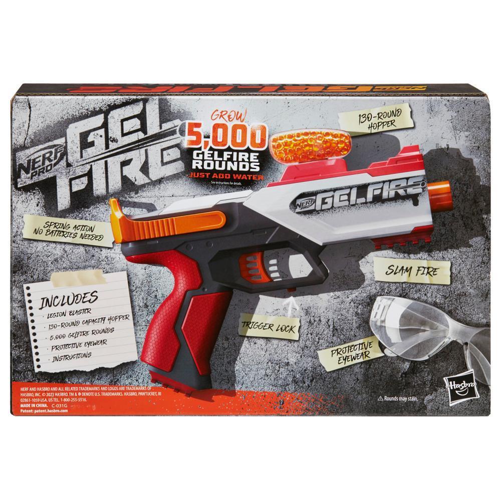 Nerf Pro Gelfire Legion Blaster, 5000 Gelfire Rounds, 130 Round Hopper, Eyewear product thumbnail 1