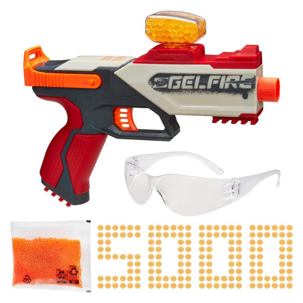 Nerf Pro Gelfire Legion Blaster, 5000 Gelfire Rounds, 130 Round Hopper, Eyewear product thumbnail 1