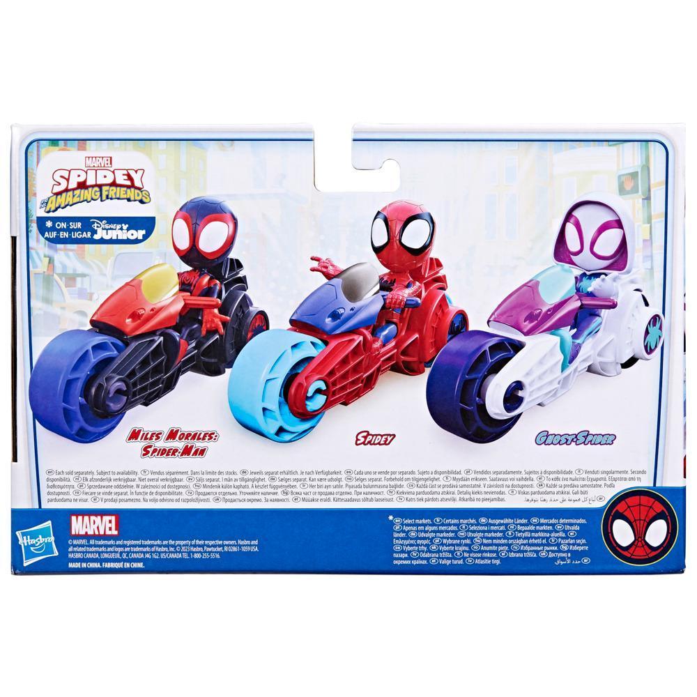 Marvel Spidey and His Amazing Friends, Spidey Action Figure & Toy Motorcycle, Kids 3 and Up product thumbnail 1