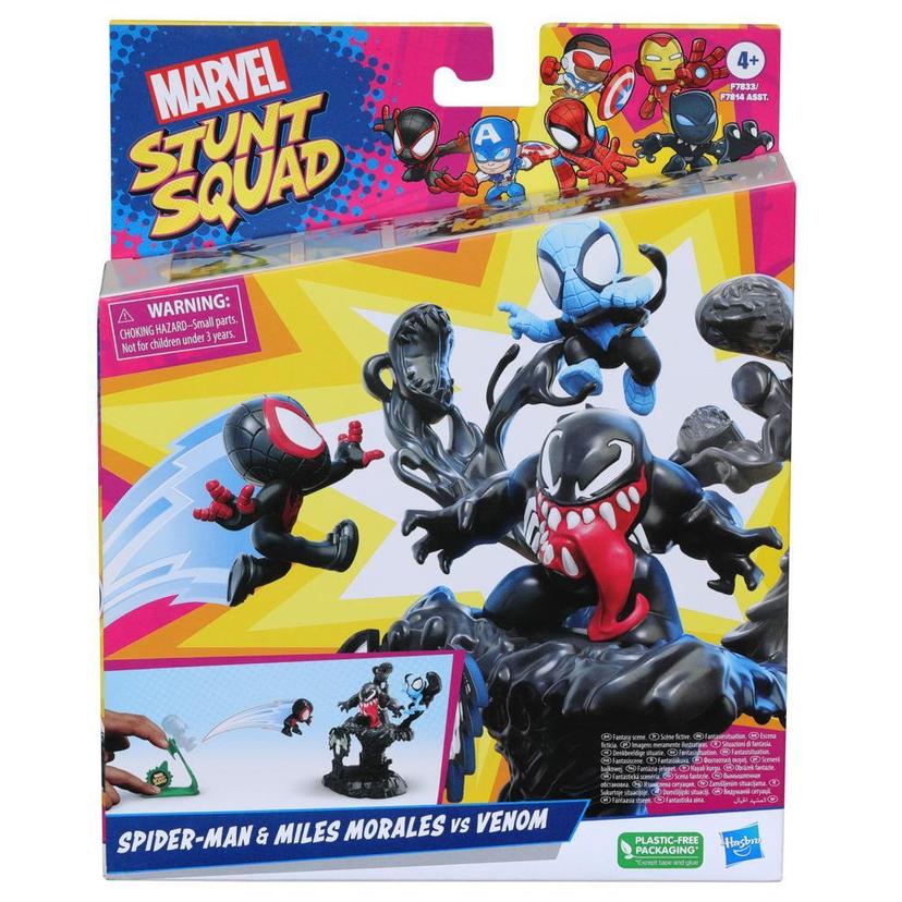 Marvel Stunt Squad Villain Knockdown Playset with 3 Action Figures (1.5”) product image 1