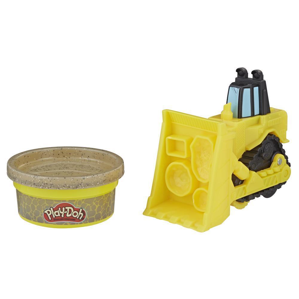 Play-Doh Wheels Mini Bulldozer Toy with 1 Can of Non-Toxic Play-Doh Stone Colored Buildin' Compound product thumbnail 1