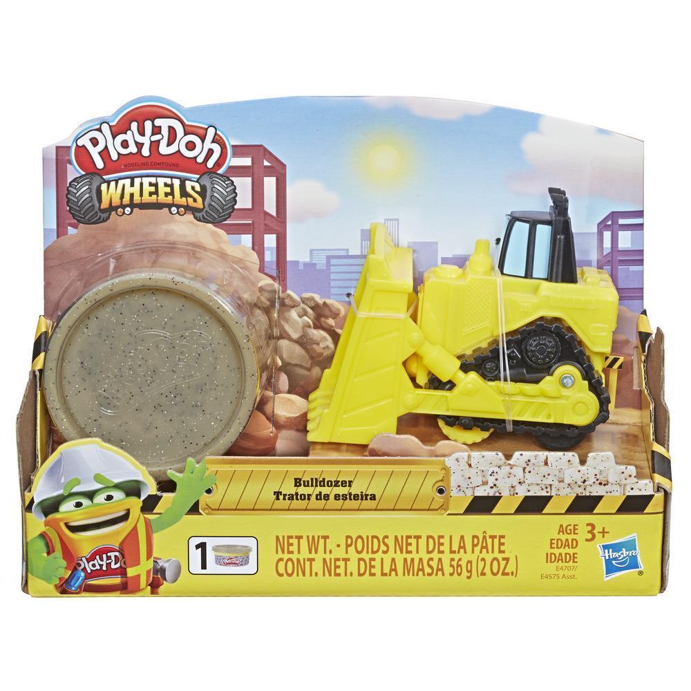 Play-Doh Wheels Mini Bulldozer Toy with 1 Can of Non-Toxic Play-Doh Stone Colored Buildin' Compound product thumbnail 1
