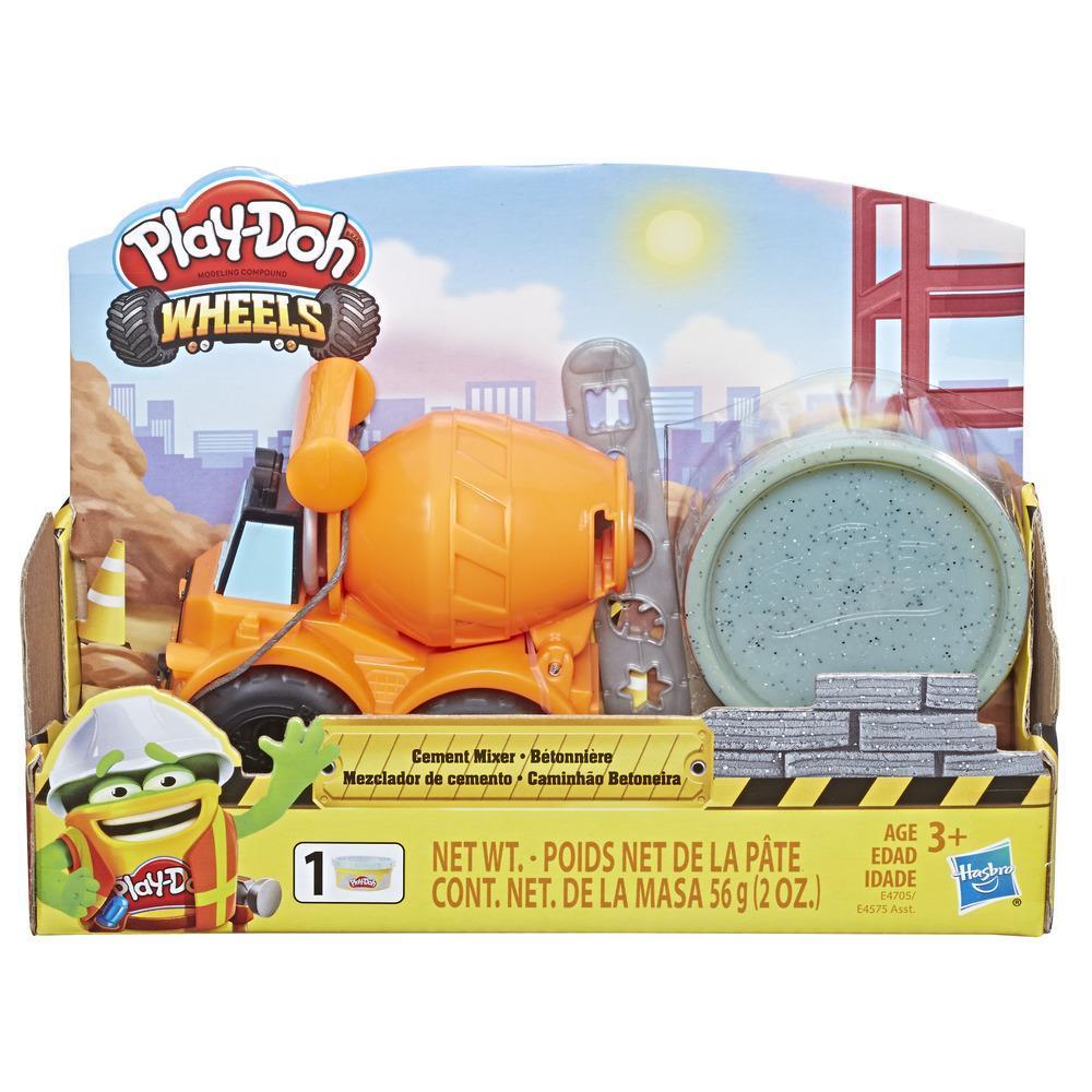 Play-Doh Wheels Mini Cement Truck Toy with 1 Can of Non-Toxic Play-Doh Cement Colored Buildin' Compound product thumbnail 1