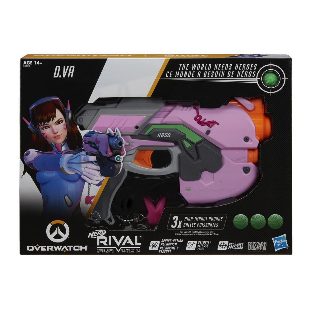 Overwatch D.Va Nerf Rival Blaster with 3 OverWatch Nerf Rival Rounds product image 1