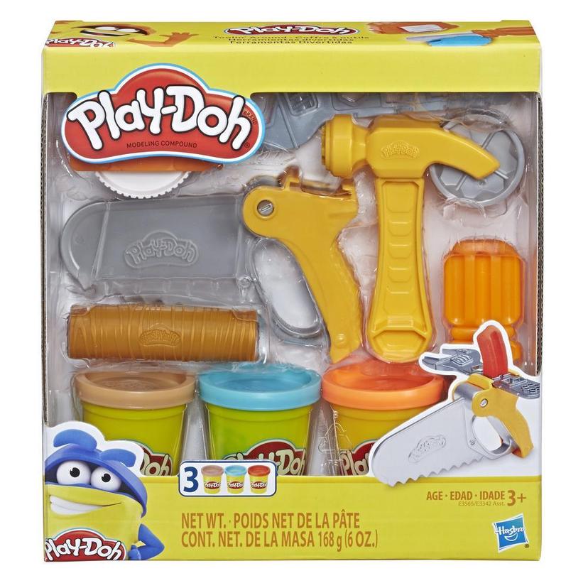 Play-Doh Toolin' Around Toy Tools Set for Kids with 3 Non-Toxic Colors product image 1