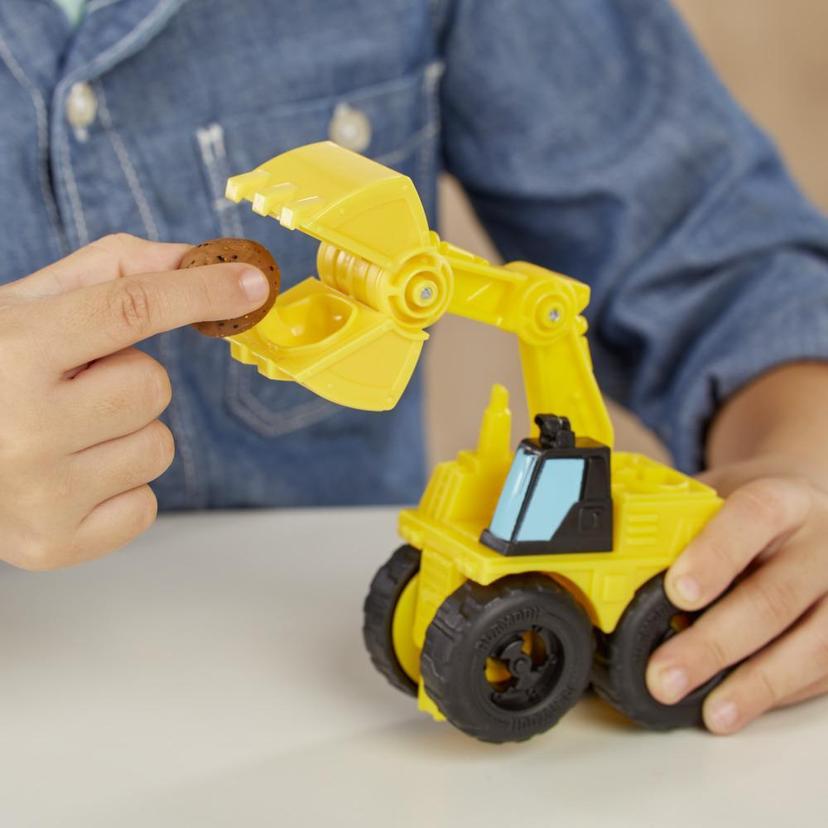 Play-Doh Wheels Excavator and Loader Toy Construction Trucks with Non-Toxic Play-Doh Sand Buildin' Compound Plus 2 Additional Colors product image 1