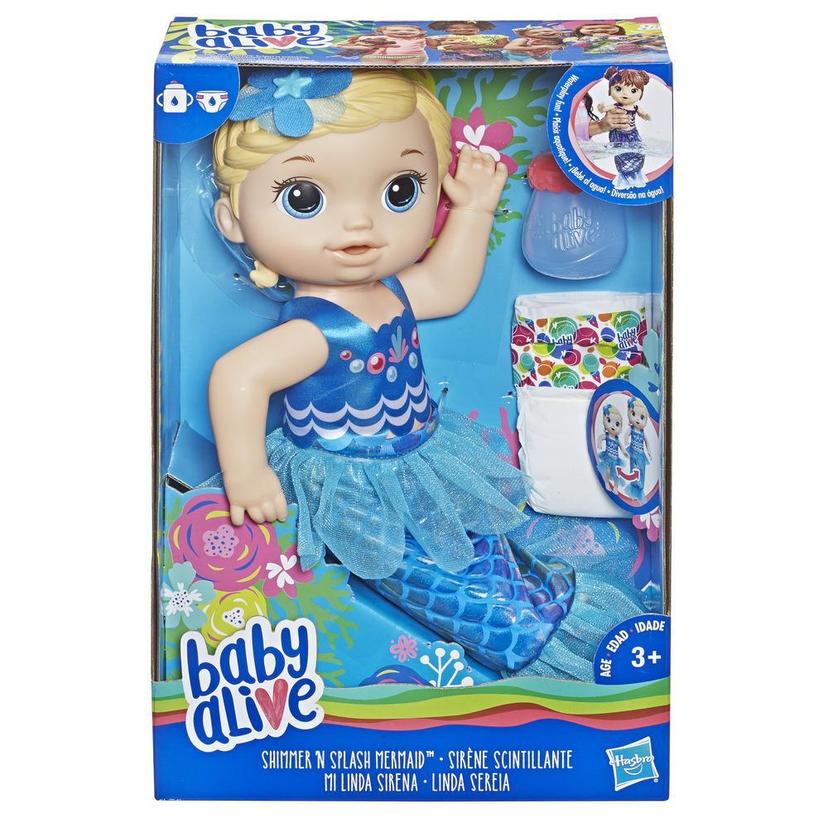 Baby Alive Shimmer ‘n Splash Mermaid (Bld Hair) product image 1