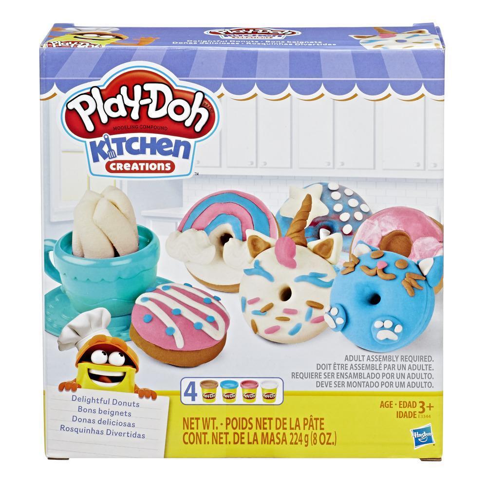 Play-Doh Kitchen Creations Delightful Donuts Set with 4 Colors product thumbnail 1