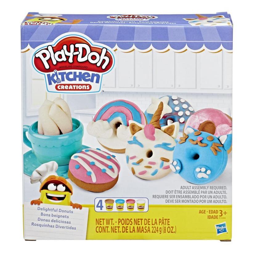 Play-Doh Kitchen Creations Delightful Donuts Set with 4 Colors product image 1