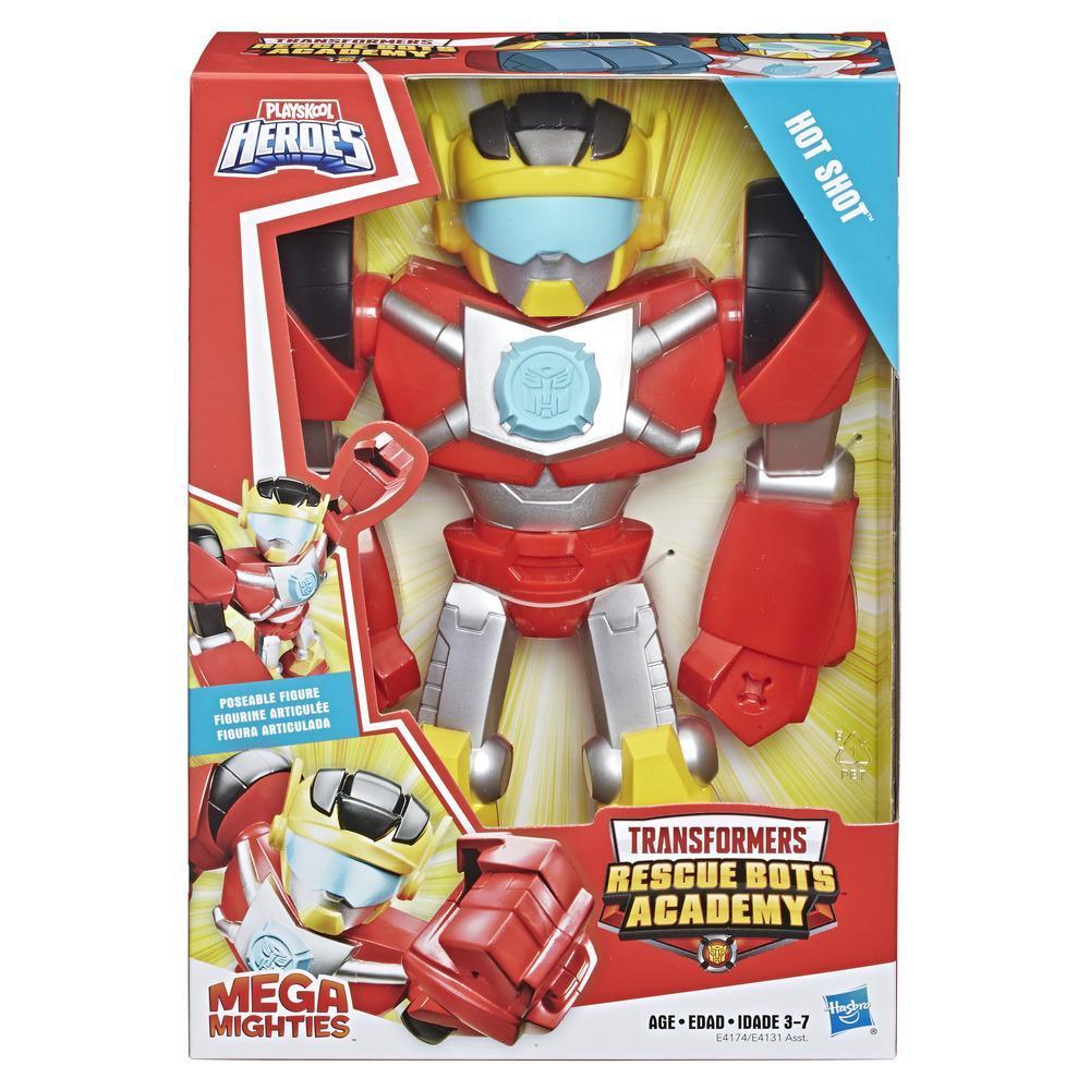 Playskool Heroes Transformers Rescue Bots Academy Mega Mighties Hot Shot Collectible 10-Inch Robot Action Figure, Toys for Kids Ages 3 and Up product thumbnail 1