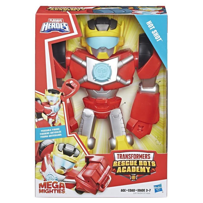 Playskool Heroes Transformers Rescue Bots Academy Mega Mighties Hot Shot Collectible 10-Inch Robot Action Figure, Toys for Kids Ages 3 and Up product image 1