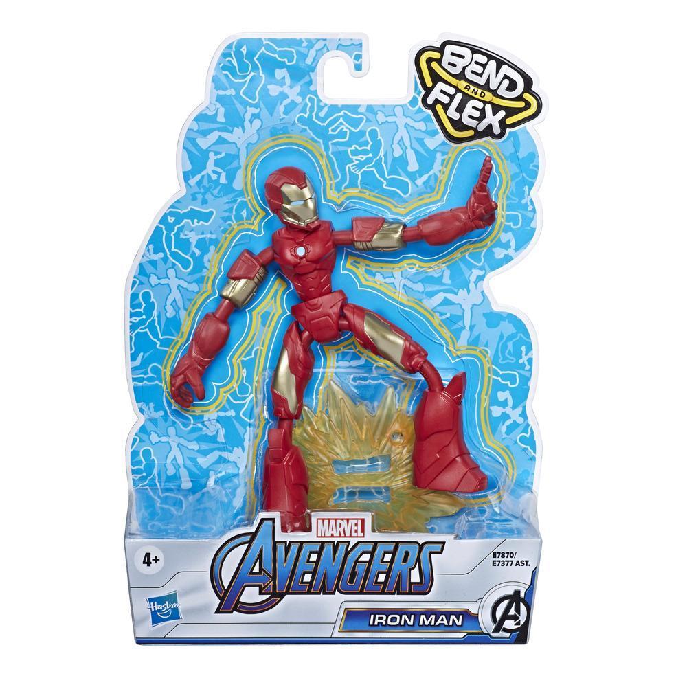 Marvel Avengers Bend And Flex Action Figure, 6-Inch Flexible Iron Man Figure, Includes Blast Accessory, Ages 4 And Up product thumbnail 1