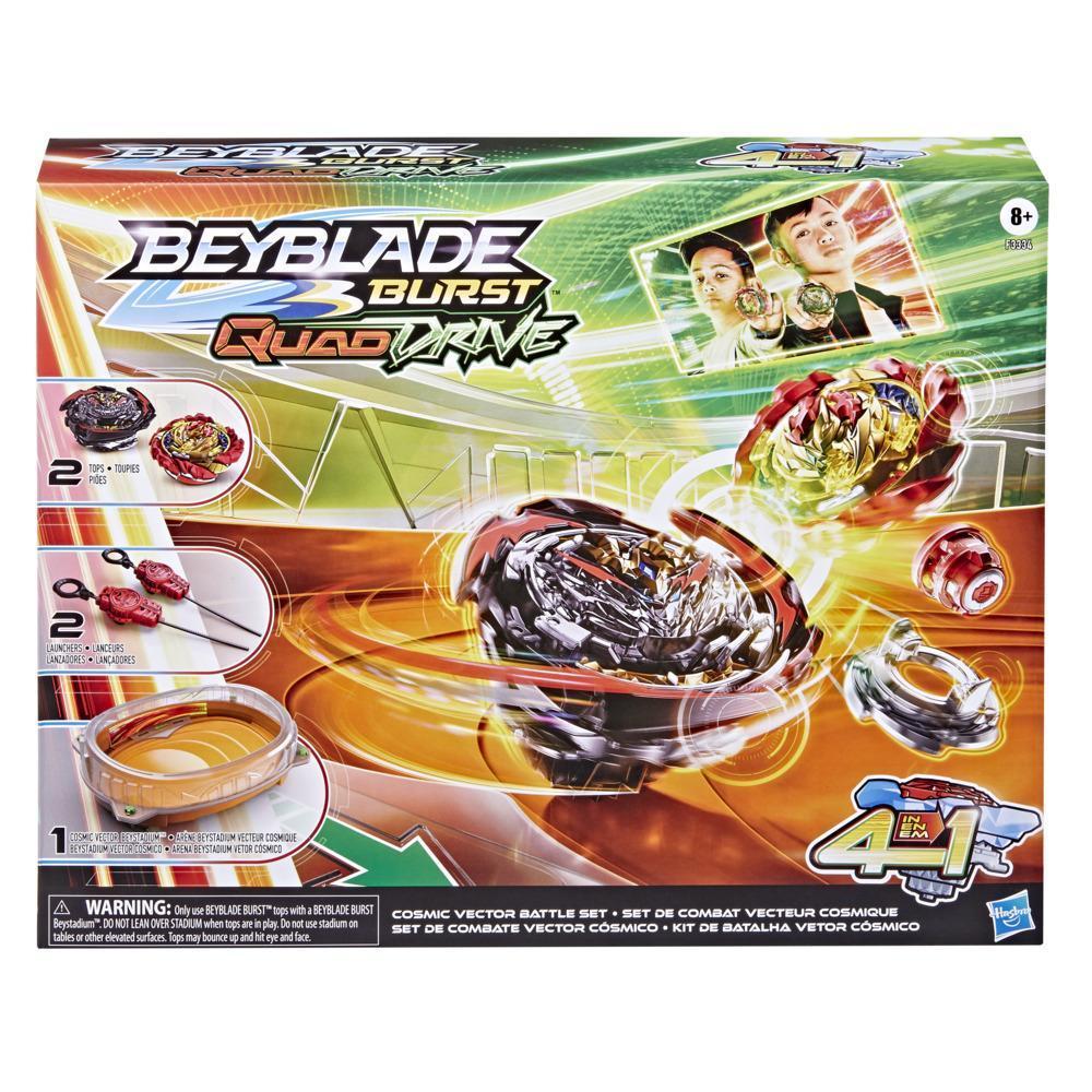 Beyblade Burst QuadDrive Cosmic Vector Battle Set Game -- Beystadium, 2 Toy Tops and 2 Launchers for Ages 8 and Up product thumbnail 1