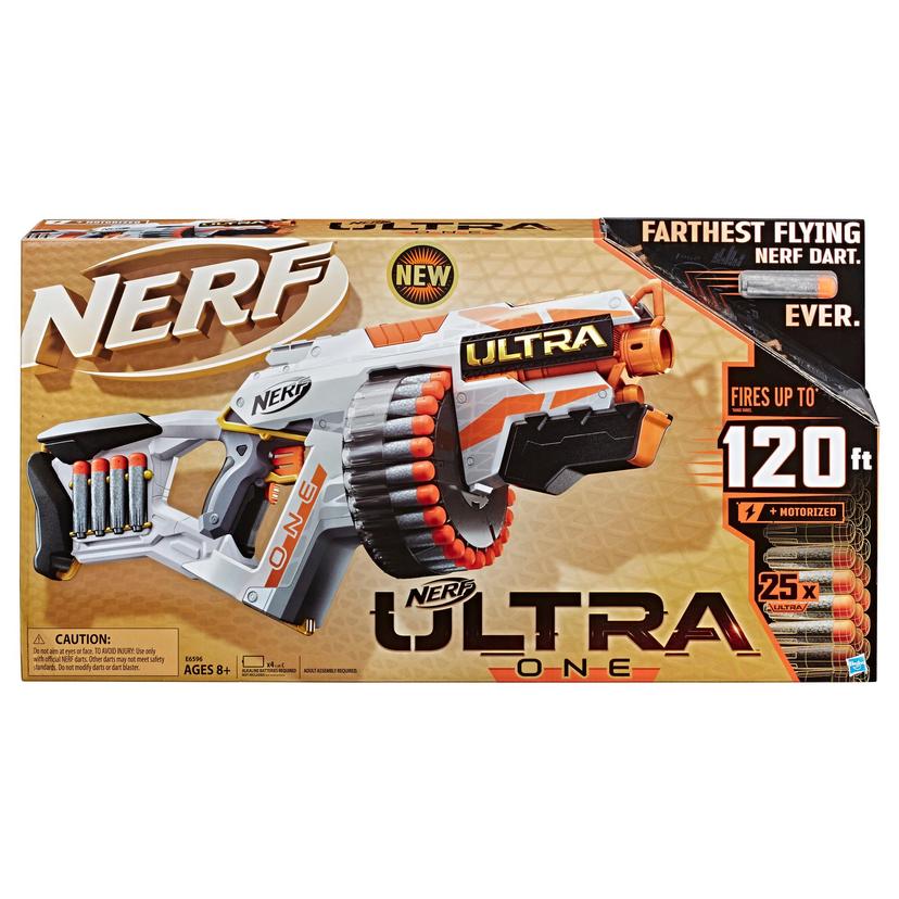 Nerf Ultra One Motorized Blaster -- High Capacity Drum -- 25 Official Nerf Ultra Darts, the Farthest Flying Nerf Darts product image 1
