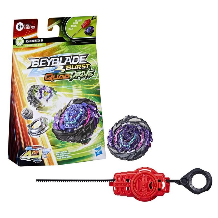 Beyblade Burst QuadDrive Roar Balkesh B7 Spinning Top Starter Pack -- Battling Game Top Toy with Launcher product image 1